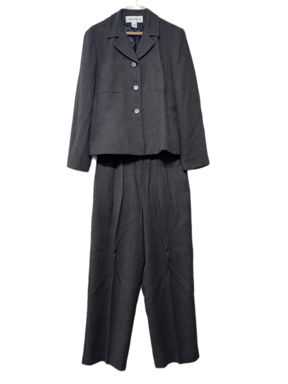 Jones New York Women's Two-Piece Pantsuit Tan/black Size 8